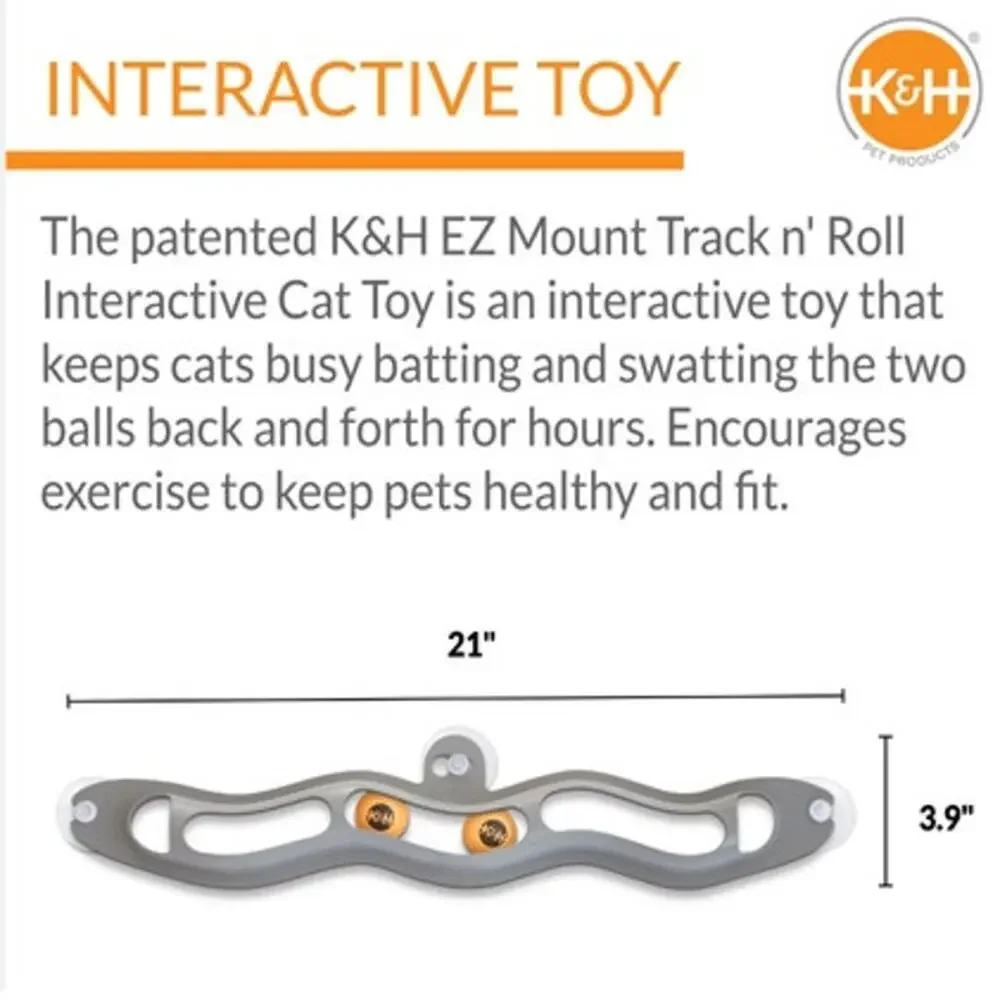 K&H Track and Ball Interactive Cat Exerciser Toy New